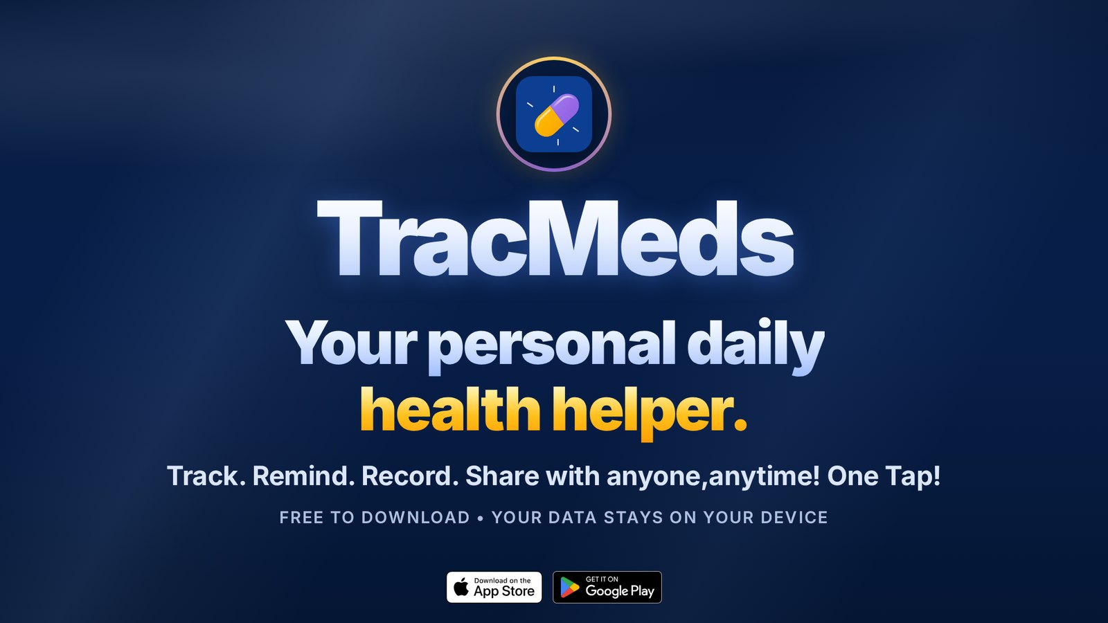 TracMeds — your personal daily health helper. Play video.